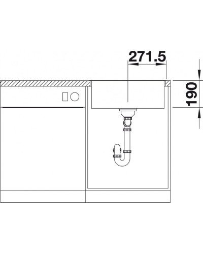 Кухонна мийка Blanco SUBLINE 500-IF SteelFrame (524110) білий / нержавіюча сталь