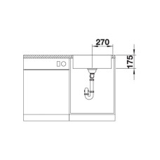 Кухонна мийка Blanco ZEROX 500-IF Durinox (523098)