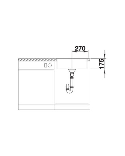 Кухонна мийка Blanco ZEROX 500-IF Durinox (523098)