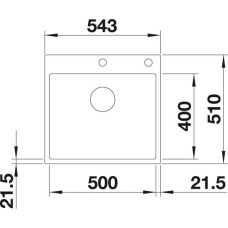 Кухонна мийка Blanco SUBLINE 500-IF/A SteelFrame (524112) білий / нержавіюча сталь