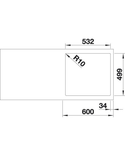 Кухонна мийка Blanco SUBLINE 500-IF/A SteelFrame (524112) білий / нержавіюча сталь