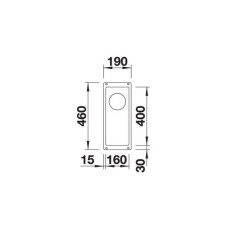 Кухонна мийка Blanco SUBLINE 160-U (523403) сірий беж