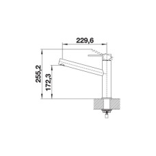 Кухонний змішувач Blanco AMBIS (523118) нержавіюча сталь