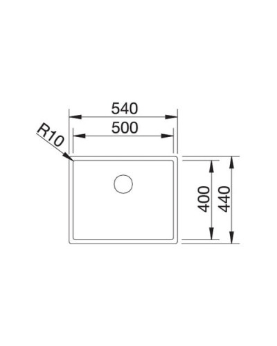 Кухонна мийка Blanco CLARON 500-U Durinox (523386)