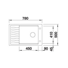 Кухонна мийка Blanco ELON XL 6S (524835) темна скеля