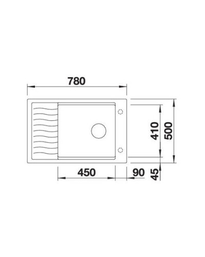 Кухонна мийка Blanco ELON XL 6S (524835) темна скеля