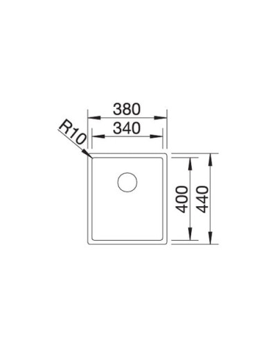 Кухонна мийка Blanco CLARON 340-IF Durinox (523388)