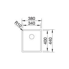 Кухонна мийка Blanco CLARON 340-U Durinox (523384)