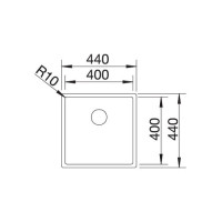 Кухонна мийка Blanco CLARON 400-IF Durinox (523389)