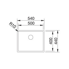 Кухонна мийка Blanco CLARON 500-IF Durinox (523390)