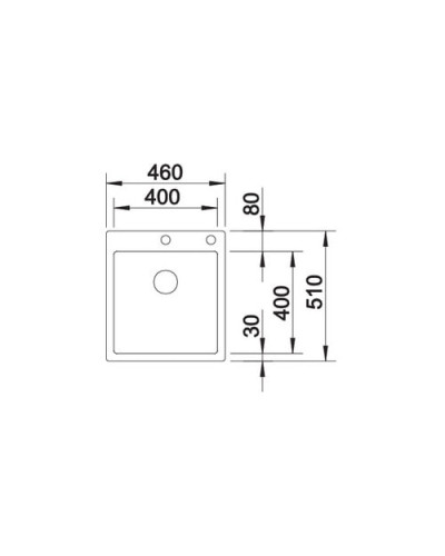 Кухонна мийка Blanco CLARON 400-IF/A Durinox (523392)