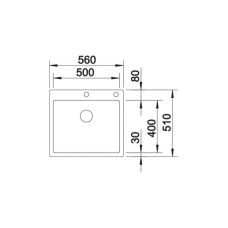 Кухонна мийка Blanco CLARON 500-IF/A Durinox (523393)