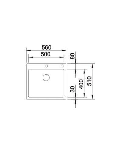 Кухонна мийка Blanco CLARON 500-IF/A Durinox (523393)