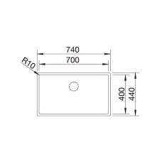 Кухонна мийка Blanco CLARON 700-IF Durinox (523391)