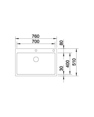 Кухонна мийка Blanco CLARON 700-IF/A Durinox (523394)