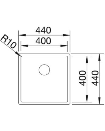 Кухонна мийка Blanco CLARON 400-U Durinox (523385)