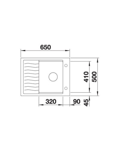 Кухонна мийка Blanco ELON 45S (524823) кава