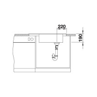Кухонна мийка Blanco ELON XL 8S (524867) сірий беж
