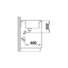 Кухонна мийка Blanco ETAGON 6 (524540) темна скеля