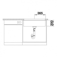 Кухонна мийка Blanco ETAGON 700-U (525168) темна скеля