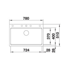 Кухонна мийка Blanco ETAGON 8 (525188) темна скеля