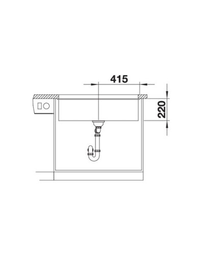 Кухонна мийка Blanco SUBLINE 800-U (523141) антрацит