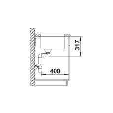 Кухонна мийка Blanco SUBLINE 430/270-U (523151) антрацит