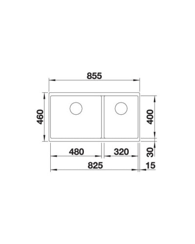 Кухонна мийка Blanco SUBLINE 480/320-U (523584) антрацит