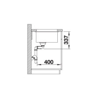 Кухонна мийка Blanco SUBLINE 480/320-U (523585) темна скеля