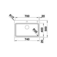 Кухонна мийка Blanco ETAGON 700-IF/A (524274)