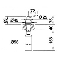 Дозатор рідкого миючого засобу Blanco TIGA (510769) хром