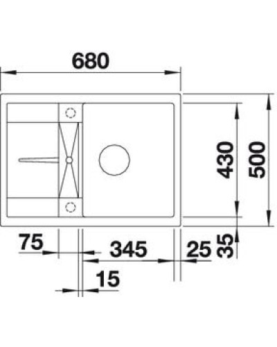 Кухонна мийка Blanco METRA 45S Compact (525913) чорний