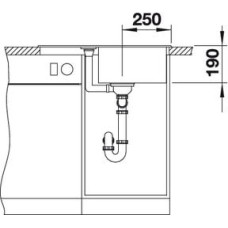 Кухонна мийка Blanco METRA 45S Compact (525913) чорний