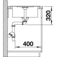 Кухонна мийка Blanco METRA 45S Compact (525913) чорний