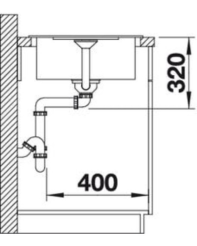 Кухонна мийка Blanco METRA 45S Compact (525913) чорний