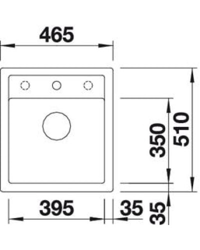 Кухонна мийка Blanco DALAGO 45 (525869) чорний