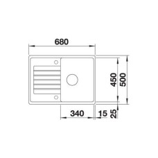 Кухонна мийка Blanco ZIA 45S compact (526009) чорний