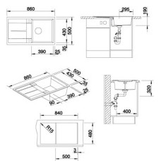 Кухонна мийка Blanco METRA 5S (525918) чорний