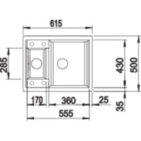Кухонна мийка Blanco METRA 6 (525922) чорний