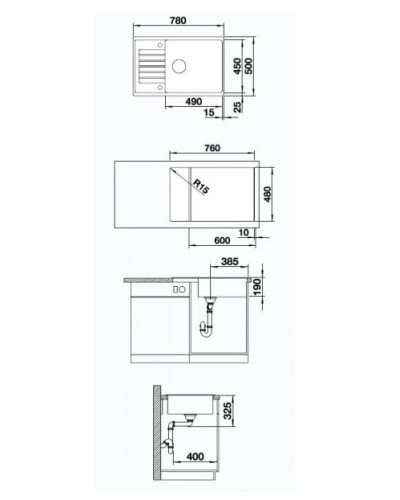 Кухонна мийка Blanco ZIA XL 6S COMPACT (526019) чорний