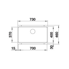 Кухонна мийка Blanco ETAGON 700-U (525891) чорний
