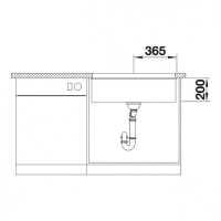Кухонна мийка Blanco ETAGON 700-U (525891) чорний