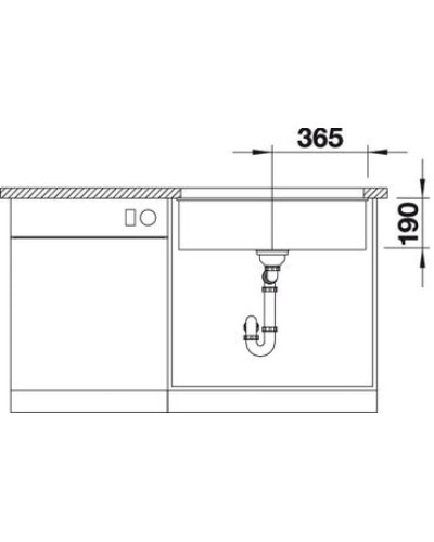 Кухонна мийка Blanco SUBLINE 700-U (526001) чорний