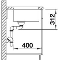 Кухонна мийка Blanco SUBLINE 700-U (526001) чорний