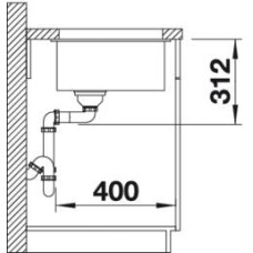 Кухонна мийка Blanco SUBLINE 700-U (526001) чорний