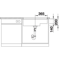 Кухонна мийка Blanco SUBLINE 700-U Level (526004) чорний