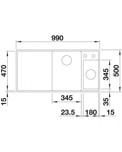 Кухонна мийка Blanco AXIA III 6S-F (524663) антрацит