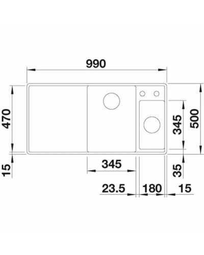 Кухонна мийка Blanco AXIA III 6S-F (524669) антрацит