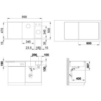 Кухонна мийка Blanco AXIA III 6S-F (524672) білий