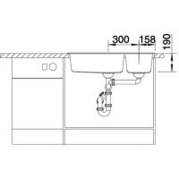 Кухонна мийка Blanco METRA 9 (525936) чорний